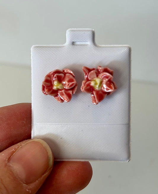 Poinsettia Studs