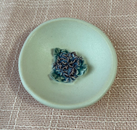 2.5" Round Ring Dish - Purple Hydrangea Collection