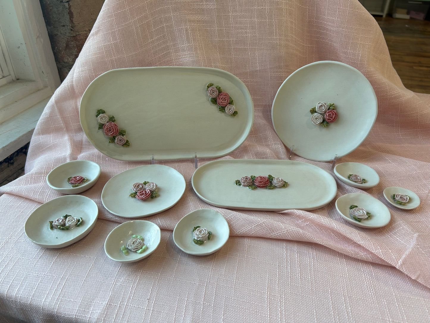 1.75" Round Ring Dish - Blush Rose Collection