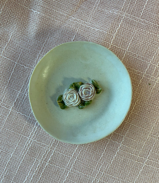 3.25" Round Trinket Dish - Blush Rose Collection