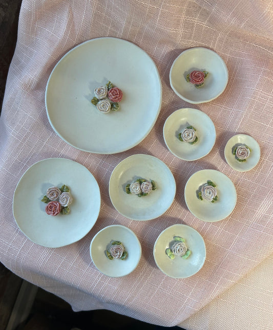 1.75" Round Ring Dish - Blush Rose Collection