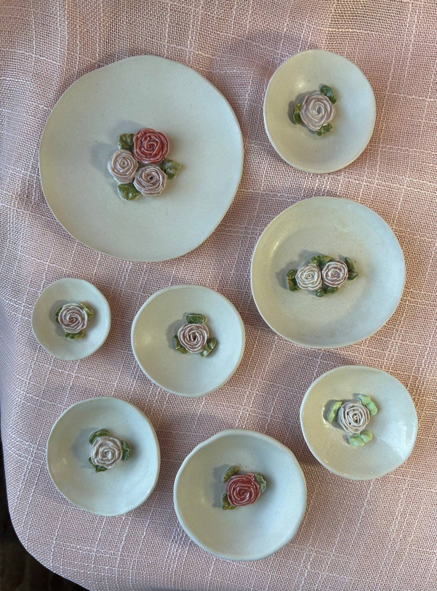 3.25" Round Trinket Dish - Blush Rose Collection