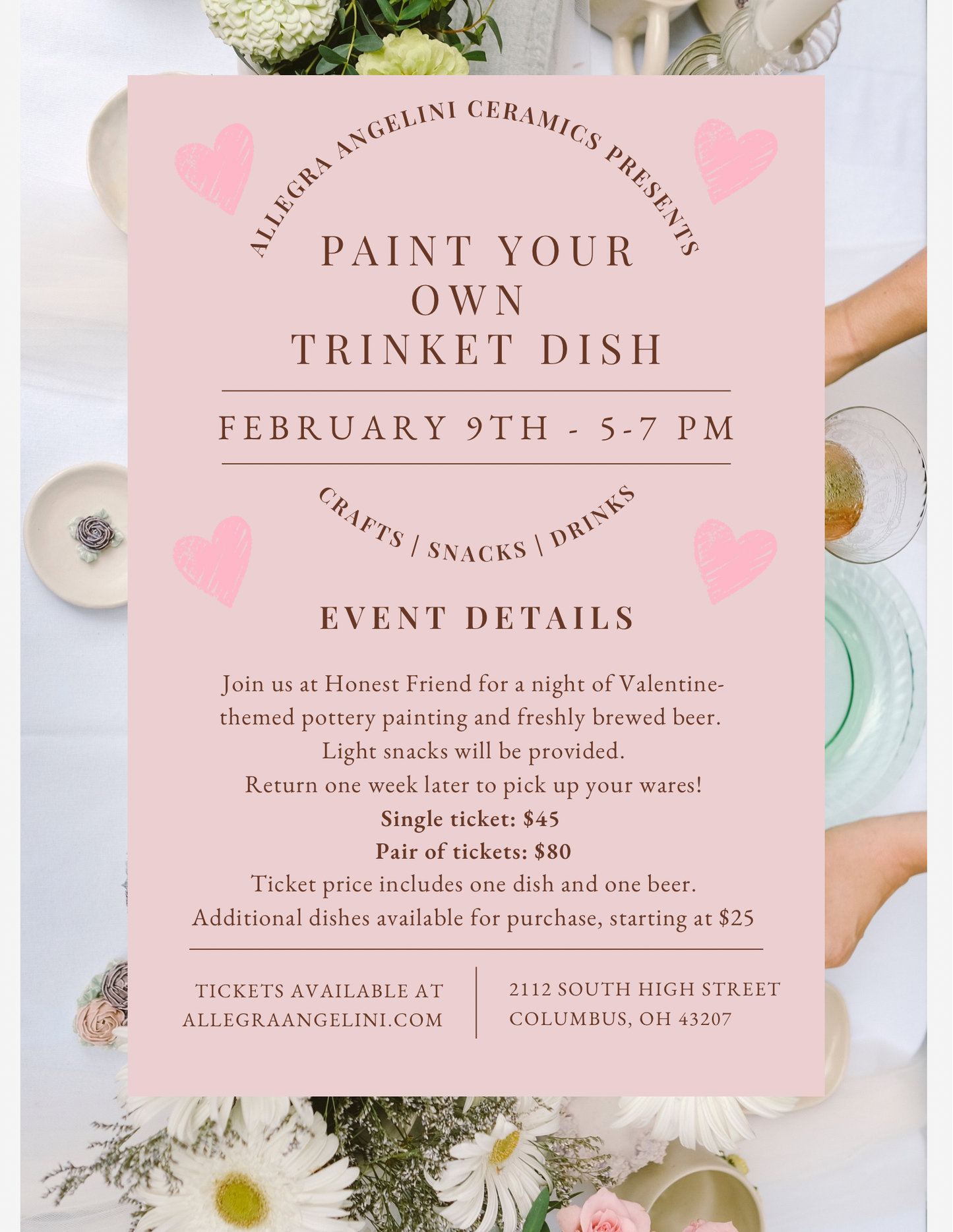 Paint Your Own Trinket Dish