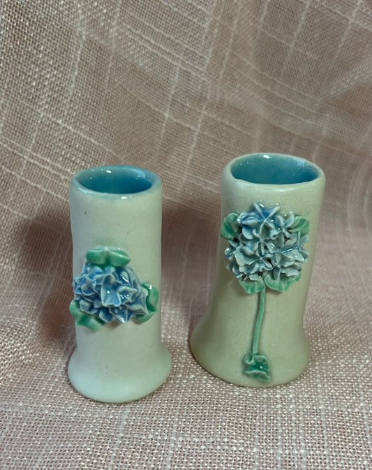 Mini Bud Vase - Blue Hydrangea Collection