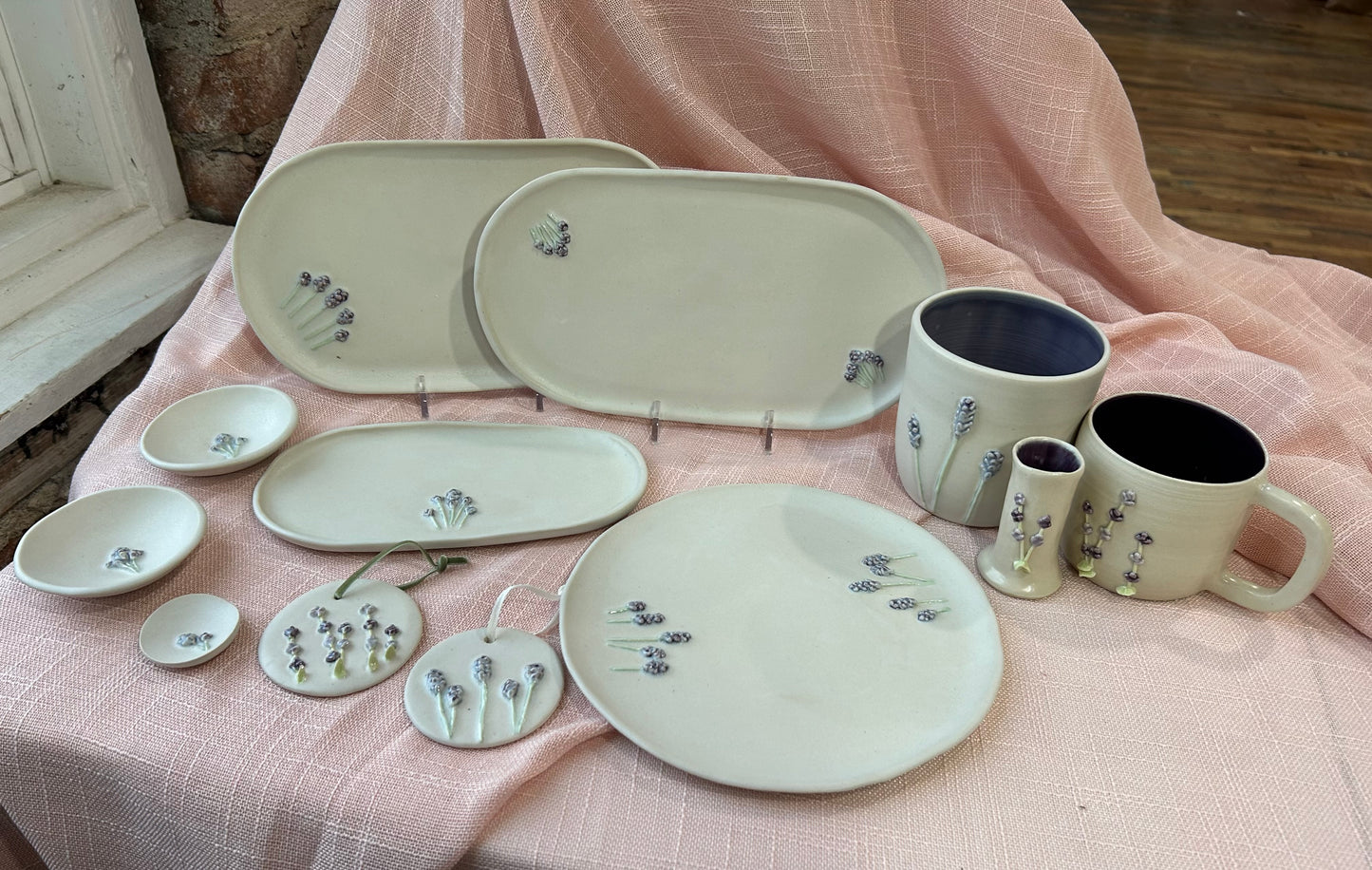 Large Oval Catch All Tray - Lavender Collection