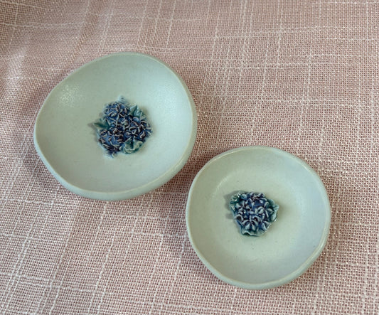 3" Round Ring Dish - Purple Hydrangea Collection