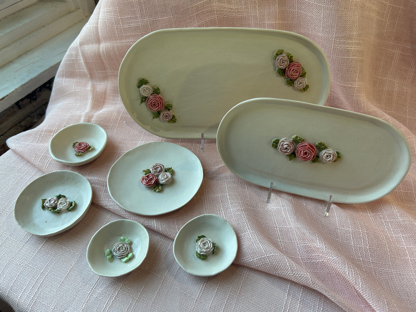 2.5" Round Ring Dish - Blush Rose Collection
