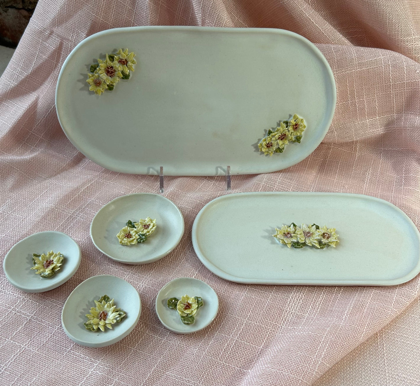2.5" Round Trinket Dish - Sunflower Collection