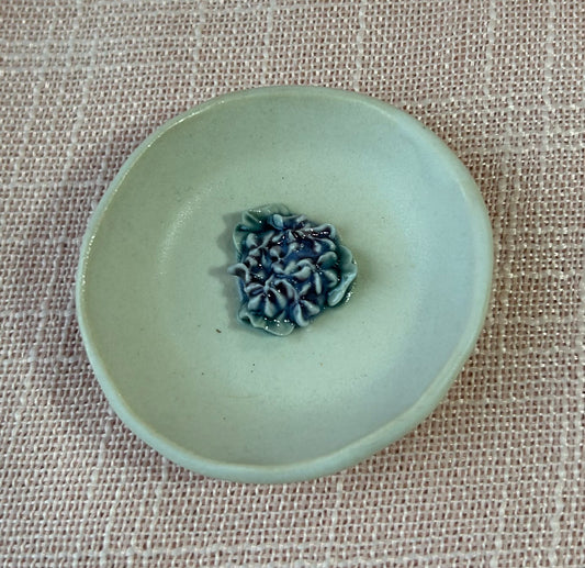 2.5" Round Ring Dish - Purple Hydrangea Collection