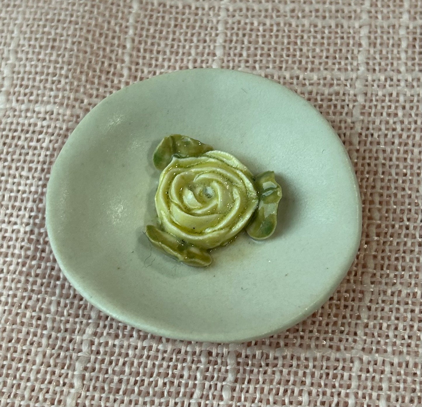 1.75' Ring Dish - Yellow Rose Collection